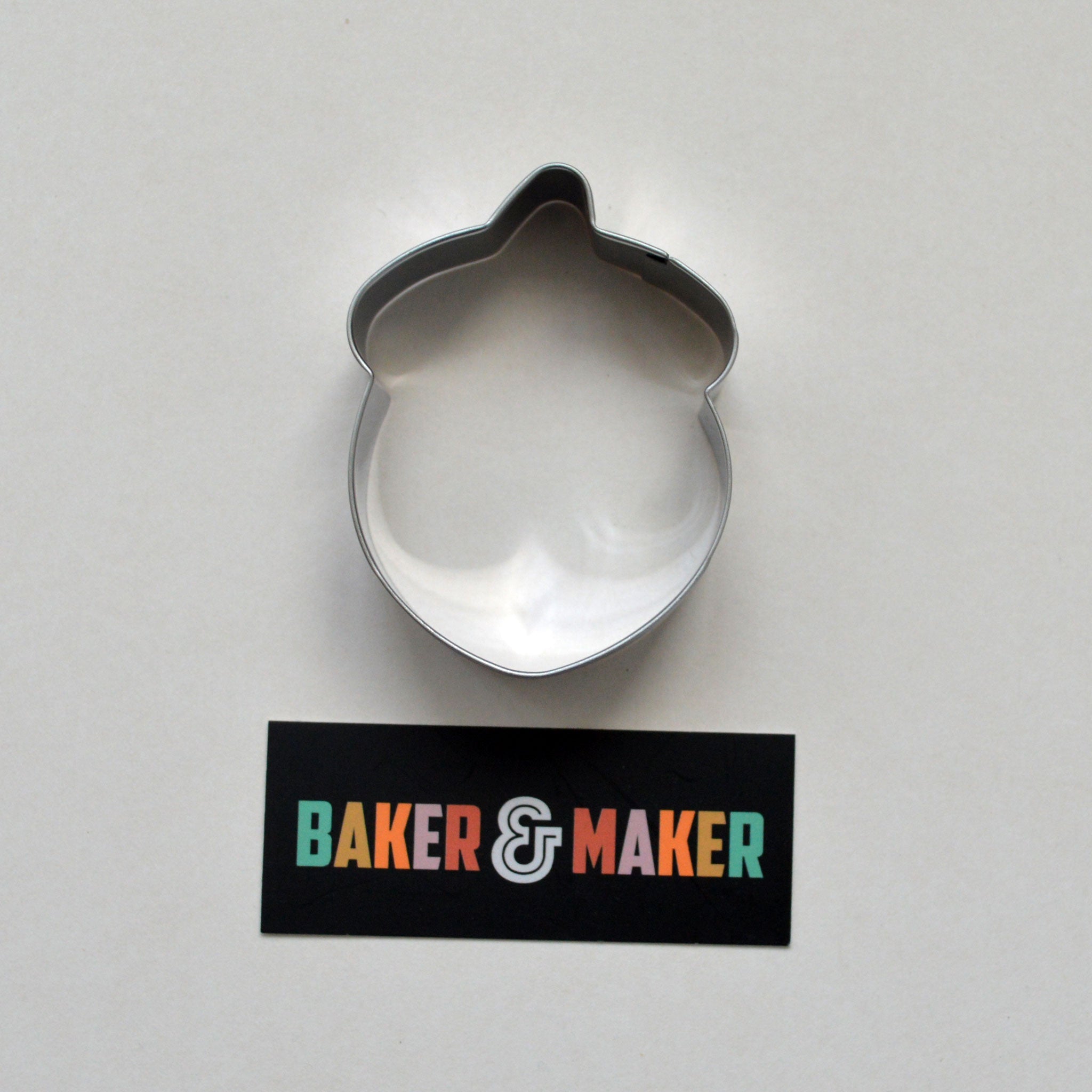 Cookie Cutters: Stainless Steel Acorn